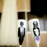 Set pahare nunta "Bride&Groom"